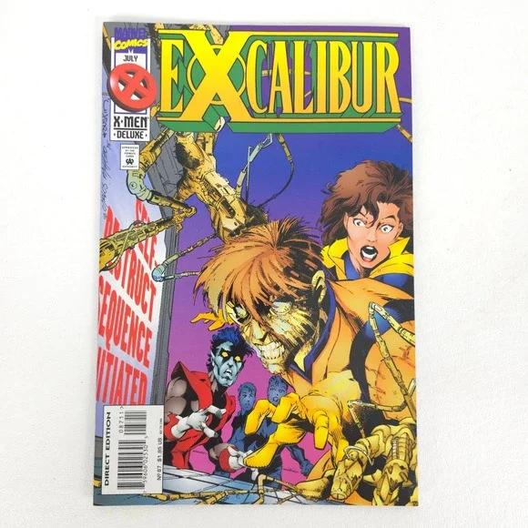 Excalibur Marvel Comics Lot X Men Deluxe 1995 Kitty Pryde Wisdom Nightcrawler - Picture 2 of 5